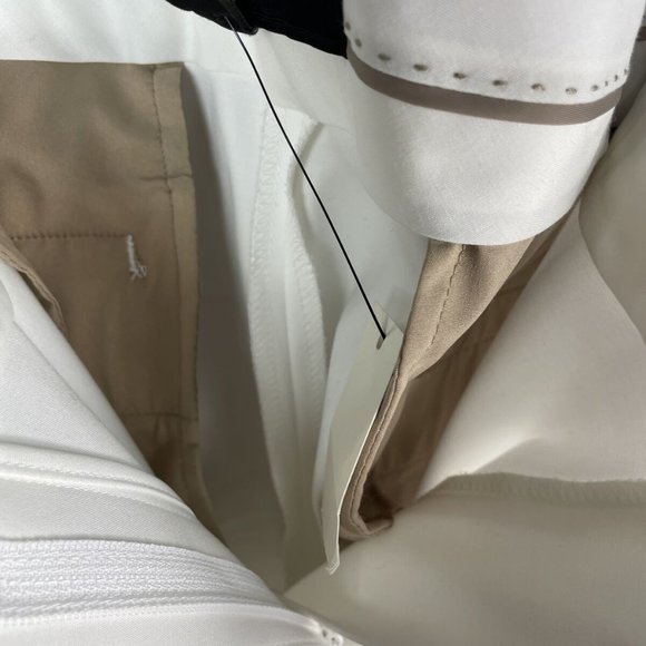 Talbots Freeport White Women's Trouser Dress Pants Pleated Front Plus SZ16 NWT - Picture 6 of 9